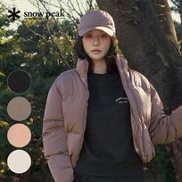 [Snowpeak] Women's Lettering Semi Crop Sweatshirt (S24FWFHT63) Peach-85