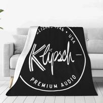 Klipsch Loudspeaker Throw Blanket Cute Portable Living Room AntiPilling Size: 75*100cm, Weight: 230 GSM