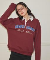 Salon De Yon Next Chapter Shirt Collar Sweatshirt_ Burgundy Free