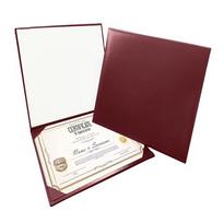 Individualizuotas A4/A5 odinis sertifikatų aplankas tarptautiniam tiekėjui (Black,Any Size) juoda