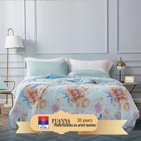 FUANNA 100% Cotton Seven-Hole Anti-bacterial Summer Quilt 203x229cm