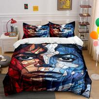 Abstract face-themed mosaic. Bedding sets Duvet cover sets Duvet covers Pillowcases(1*Duvet Cover 2*Pillowcases without duvet insert) 135x200cm