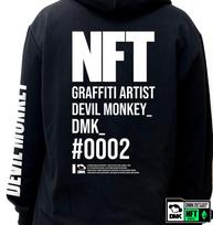 Doldol Dmk_Hoody_147 Graffiti Artist Devil Monkey Dmk Nft Character Hoodie Hoodie Light Gray/M