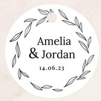 Personalized 50pcs Printed Wedding Party Gift Tags Custom Text Gift Tags Suitable For All Gift Giving Occasions Holidays Wedding (as the picture,3cm-Gold text)