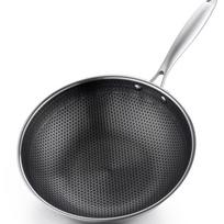 LIJIA KITCHENWARE Non-stick 304 SS Wok 34cm