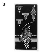Mehndi Indian Style Beauty Henna Template Sticker Temporary Hand Decal DIY Body Art Tattoo Stencils 2