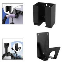 Power Adapter Wall Holder Easy Install Cord Management Sturdy Iron Storage Rack for Electric Vehicle Length 7cm