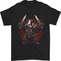 Panda Warrior Bear MMA SCI-FI Samurai Mens T-Shirt 100% Cotton XXL