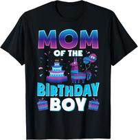 Mom Birthday Boy Llama Pinata Party Matching Family T-Shirt M