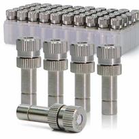 6mm Low Pressure Misting Nozzles 0.15-0.8mm Fine Atomizer Sprayer Slip Lock Quick for Garden Irrigation Humidification Cooling 0.15mm-5pcs