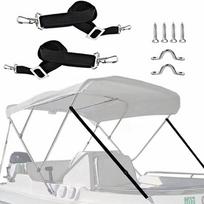 2Pcs Adjustable Bimini Top Straps Eye Straps with Loops Hook Boat Awning Hardware Accessories Boat Cover Straps for Boat