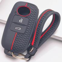 Key Fob Strap for Toyota Raize Yaris Ativ Yaris Cross Veloz Avanza Rush Wigo Daihatsu Rocky Honeycomb Texture Non Slip Grip Detachable Keychain Holder juoda