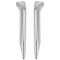 ABS Front Fog Lights Lamp Eyelid Eyebrow Cover Trim Chrome Fit for Nissan Qashqai J11 2018 2019 2020 Auto Accessory NONE