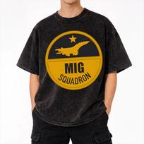 Mig-25 Foxbat Fighter Jet? Washed T Shirt Streetwear Hip Hop Cool T-Shirts  Tees for Men Women Short Sleeve Streetwear S įvairiaspalvis