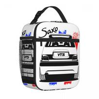 Bestselling Saxo Vts France Back View Embossed School Lunch Bag Student Daily Insulated Snack Tote One Size