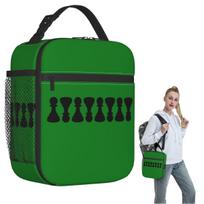 Chess Pieces On Board Chessboard Insulated Lunch Bag for Women Kids Portable Food Boxes Thermal Lunch Box Tote One Size