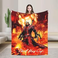 Devil May Cry 5 Dante Blanket Airplane Travel Flannel Bedding Throws For Living Room Super Soft Design Quality Bedspread Size: 75*100cm, Weight: 230 GSM