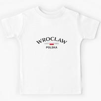 Wroclaw Polska (Poland) Polish Coordinates Kids T-Shirt 110