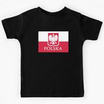 Patriotic Polish Polska Flag Kids T-Shirt 110