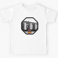 Avila Spain Linocut Style  Kids T-Shirt 170