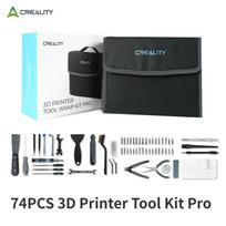 Creality Official 74Pcs 3D Printer Tool Kit Bag Pro for 3D Print Removing Repairing Filament Cutting Cleaning Needles Nose Plier 74PCS Tool Kit Pro