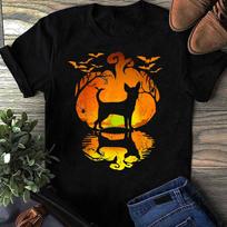 Chihuahua Halloween Costume Chihuahua Dogs Lover Pumpkin T-Shirt - Halloween Costumes, Cute 2021 Halloween Party Shirt Gifts L