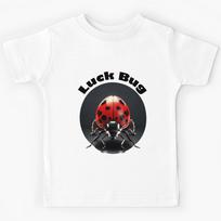 Luck Bug Ladybug Spirit Animal Film Noir Design Kids T-Shirt 140