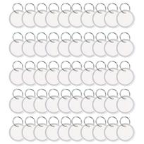 50Pieces 1.26 Inch/33mm Paper Tags with Metal Rings for Key Backpack Luggage 1