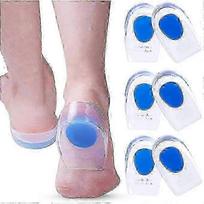 3 Pair Gel Heel Cups Plantar Fasciitis Inserts - Silicone Gel Heel Pads for Heel Pain, Bone Spur & Achilles Pain, Gel Heel Cushions and Cups 25-26