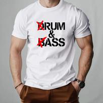 Funny Drum and Bass T Shirt Rum and Ass Lovers Jokes Y2k Short Sleeve Soft Unisex O-neck Summer Tee Tops S