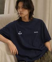 Anew Bros Twin Logo Oversized Short Sleeve T-Shirt 10 Colors [Anse_9102] (B Type) Pink_Anse_9102/4Xl