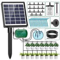 Solar Automatic Drip Irrigation System for Garden and Potted Plants 400mL/min Flow Rate Water-Saving Plastic Material 34*26*10CM