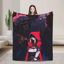 DBD Deads by Daylights Blanket Super Warm Fluffy Plush Throw Blanket For Children Bedroom Flannel Bedspread Bed Cover Size: 75*100cm, Weight: 230 GSM