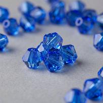 Sapphire 4mm Epoxy Diamond Faceted Sew-On Rhinestones 2-Point Garment Beads Apparel Decoration Embroidery Sewing Bulk YAXI Model 4 mm safyras