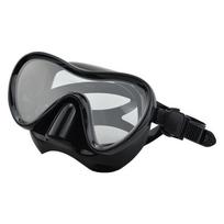 Low Volume Silicone Snorkeling Mask Adults PC Lens Anti-Fog Swimming Goggles Unisex Diving Eyewear Black