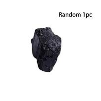 Handicraft Black Tourmaline Raw Stone Natural Aromatherapy Stone  Collection XS