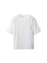 Top Ten Women'S) Crinkle Crew Neck Short Sleeve T-Shirt (Loose Fit)_Msf2Ts2052 Bk/100