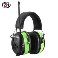 Bluetooth 5.4 Klausos apsaugos ausinės 25 dB NRR Saugos ausinės laisvų rankų įranga su muzika ir telefonu žoliapjovei, dirbtuvėms NRR 25dB juoda