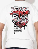 Doldol Dmk_T-Shirts_80 Graffiti Artist Devil Monkey Dmk Character Graphic T-Shirt Short Sleeve T-Shirt Black/S