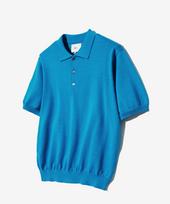 Yale Supima Cotton Short Sleeve Polo Knit Ocean Blue Reference/M