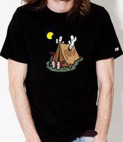 Doldol Ally_T-Shirts_16 Bicycle Camping Trip Deer Ellie Character Graphic T-Shirt White/S