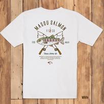 Doldol Fico_Tshirts-255 Pico Angler Fishing Brand Trout Design T-Shirt Short Sleeve T-Shirt White/S