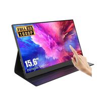15.6 Inch Portable IPS FHD Touch Screen Monitor USB Interface  USB-C Built-in Speakers for 2026 New Laptop Gaming TK-1560-TM juoda