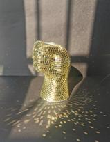 Creative Disco Ball Vase Body Shaped Flower Planter Pot Tabletop Sculpture Table Centerpiece Home Decor Unique Housewarming Gift gray