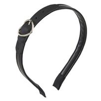 Roko galvos juosta PU odinė galvos juosta Gothic Tiaras odinė sagtimi galvos juosta Steampunk PU odinė galvos apdangalas Punk galvos juosta D
