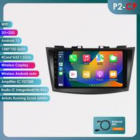Carplay 4G radijas 2 Din Android 12 automobilių daugialypės terpės grotuvas, skirtas Suzuki Swift 4 2011-2015 GPS navigacija WIFI DSP 9'' 2 din Intelligent Screen AutoRadio HC2CP 4Core 2G 32G