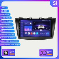Carplay 4G radijas 2 Din Android 12 automobilių daugialypės terpės grotuvas, skirtas Suzuki Swift 4 2011-2015 GPS navigacija WIFI DSP 9'' 2 din Intelligent Screen AutoRadio S1 8Core 3G 32G