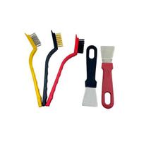 1 Set Wire Brush Oven Scraper Set Anti-scratch Anti-slip Handle Smooth Stainless Steel