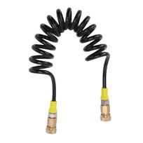 Atsitraukianti oro žarna 8mm Dviguba moteriška greito jungimo jungtis 63MPa M10x1 Aukšto slėgio oro siurblio spiralinis vamzdelis skirtas