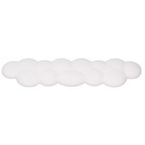 Cloud Keyboard Wrist Rest Smoothly PU Leather Keyboard Palm Rest Skid Resistant Ergonomic Wrist Pad balta